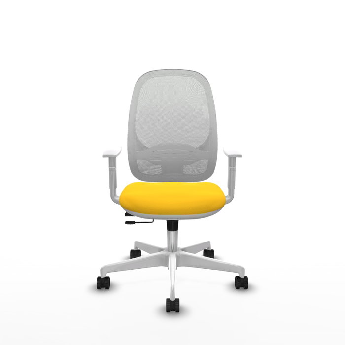 PIQUERAS Y CRESPO Silla de oficina Cilanco Amarillo y Blanco PIQUERAS Y CRESPO Silla de oficina Cilanco Amarillo y Blanco