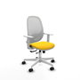 PIQUERAS Y CRESPO Silla de oficina Cilanco Amarillo y Blanco