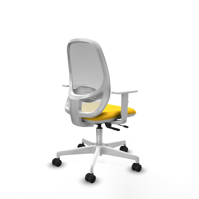PIQUERAS Y CRESPO Silla de oficina Cilanco Amarillo y Blanco PIQUERAS Y CRESPO Silla de oficina Cilanco Amarillo y Blanco