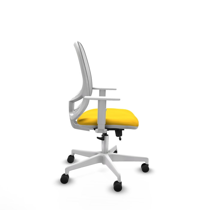 PIQUERAS Y CRESPO Silla de oficina Cilanco Amarillo y Blanco PIQUERAS Y CRESPO Silla de oficina Cilanco Amarillo y Blanco