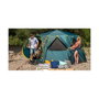 Coleman Tienda de Campaña Octágono 8 Personas BlackOut, 15.7 m², Estructura Rígida, WeatherTec, Verde y Amarillo