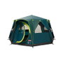 Coleman Tienda de Campaña Octágono 8 Personas BlackOut, 15.7 m², Estructura Rígida, WeatherTec, Verde y Amarillo