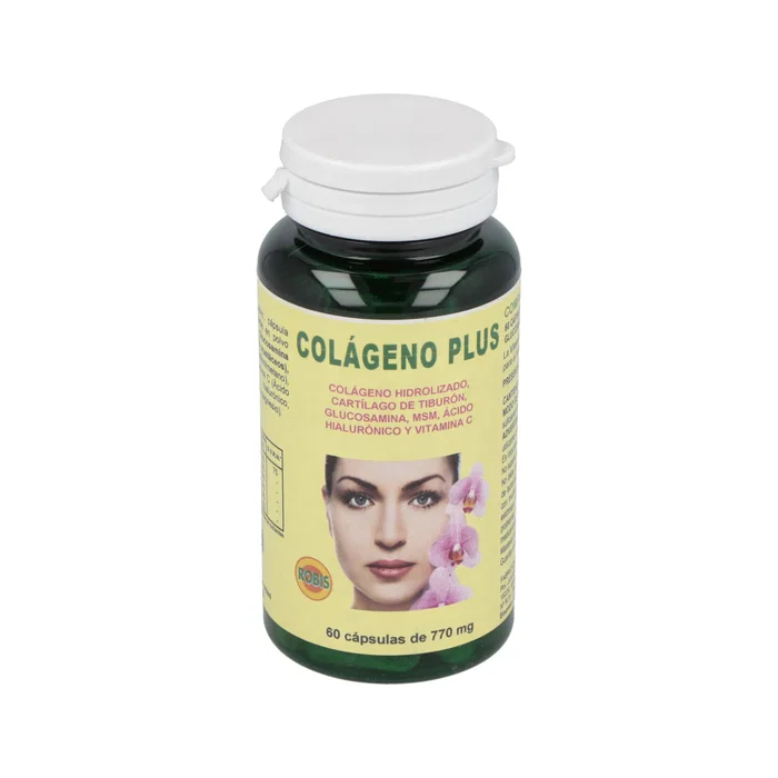 ROBIS Colageno Plus 60 Capsulas - Colageno Hidrolizado con Cartilago de Tiburon 25%, Glucosamina, MSM, Acido Hialuronico y Vitamina C para Articulaciones y Piel ROBIS Colageno Plus 60 Capsulas - Colageno Hidrolizado con Cartilago de Tiburon 25%, Glucosamina, MSM, Acido Hialuronico y Vitamina C para Articulaciones y Piel