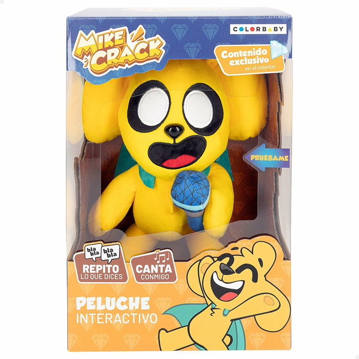 Color Baby Peluche Mike Crack interactivo 25 cm con sonidos y melodías