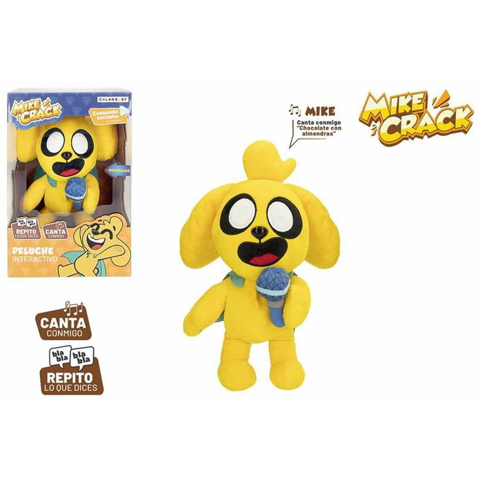 Color Baby Peluche Mike Crack interactivo 25 cm con sonidos y melodías