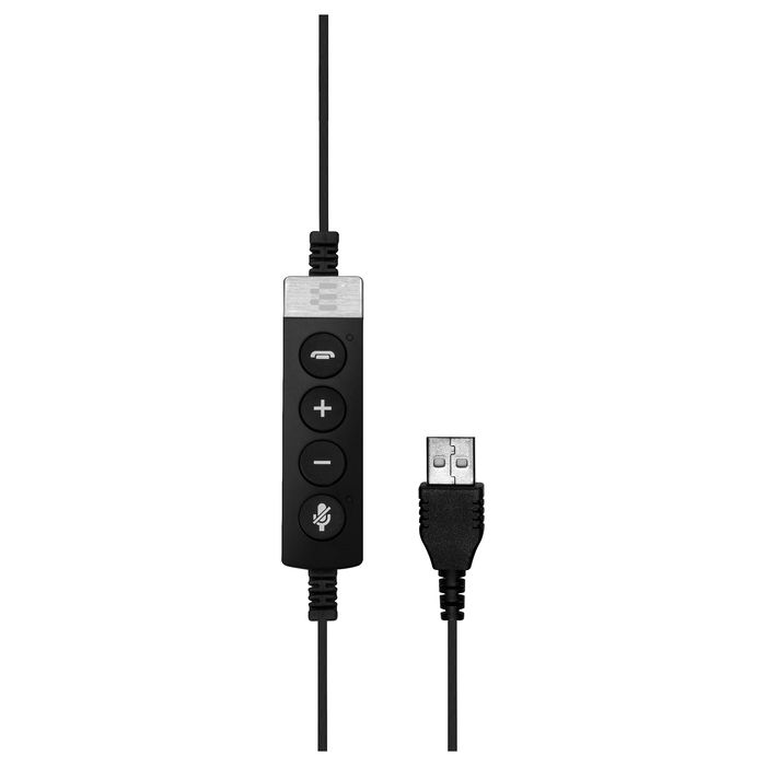 EPOS Auriculares Diadema Impact SC 660 USB ML Alámbricos Supraaurales para Llamadas/Música, Cancelación de Ruido, Micrófono Boom, 95 g, Negro y Plata