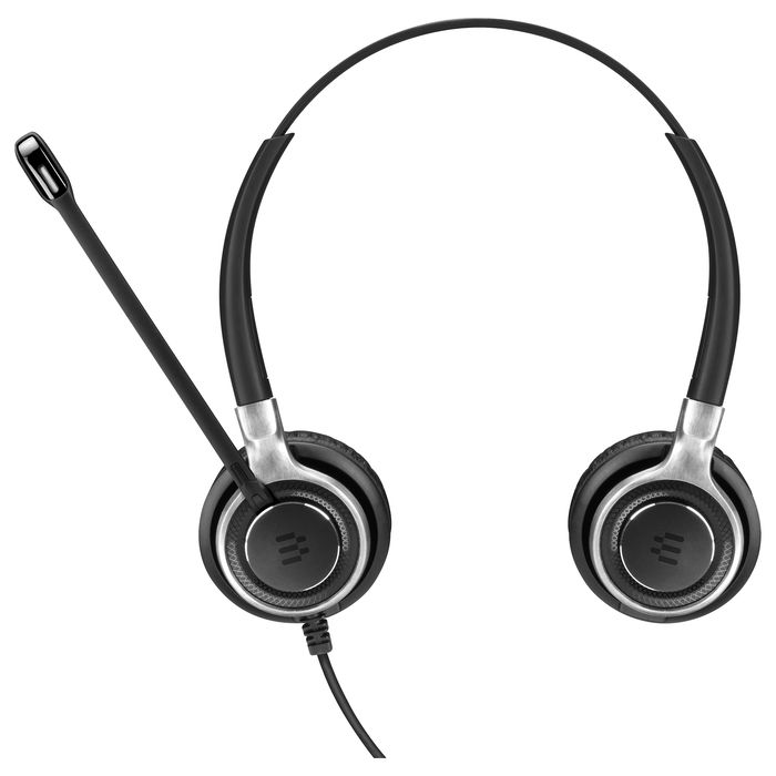 EPOS Auriculares Diadema Impact SC 660 USB ML Alámbricos Supraaurales para Llamadas/Música, Cancelación de Ruido, Micrófono Boom, 95 g, Negro y Plata