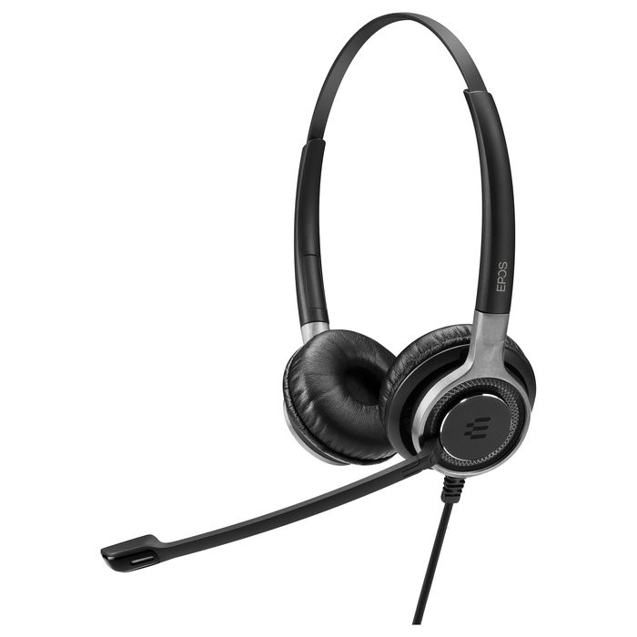 EPOS Auriculares Diadema Impact SC 660 USB ML Alámbricos Supraaurales para Llamadas/Música, Cancelación de Ruido, Micrófono Boom, 95 g, Negro y Plata