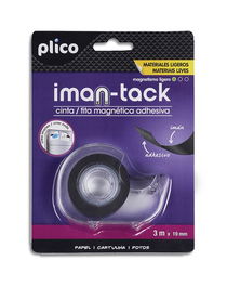 Cinta Adhesiva Plico Magnetica Iman-Tack Materiales Ligeros Rollo 3M X 19Mm (Set de 12)