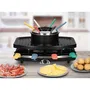 Continental Edison FD12881 Raclette y Fondue para 8 Personas - Negro