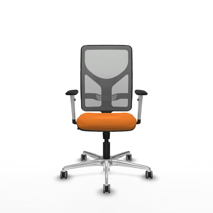 PIQUERAS Y CRESPO Silla de oficina Motilla Naranja y Gris PIQUERAS Y CRESPO Silla de oficina Motilla Naranja y Gris