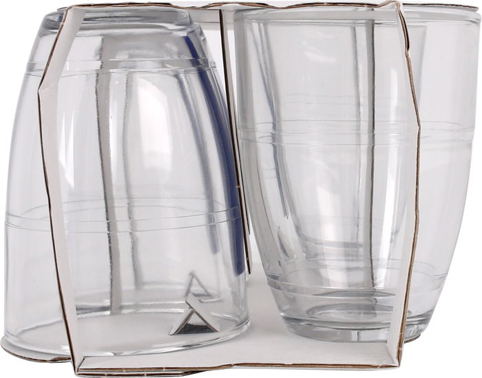 Duralex Set 4 Vasos Gigogne Transparente 360 cc (8 Cajas)