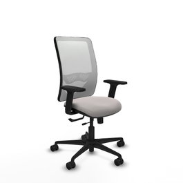 PIQUERAS Y CRESPO Silla de oficina Zulema Blanca con mecanismo Sincro/Traslack