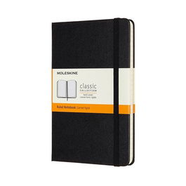 Cuaderno Moleskine Clasico Tapa Dura 11,5X18 208H 70Gr. Horizontal Con Goma Negra (Set de 6)
