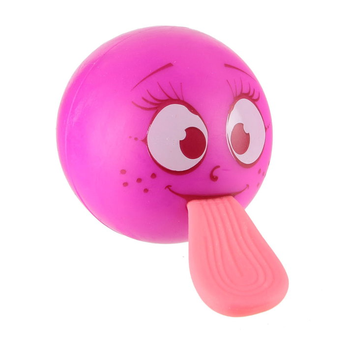 Jeux 2 momes Bola Emoti Lanzador Seche Pleure, Bola de Goma con Lengua para Lanzar Hasta 6 Metros