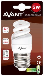AVANT ESPI.5W Bombilla LED E27 6400K Luz Fría 7mm