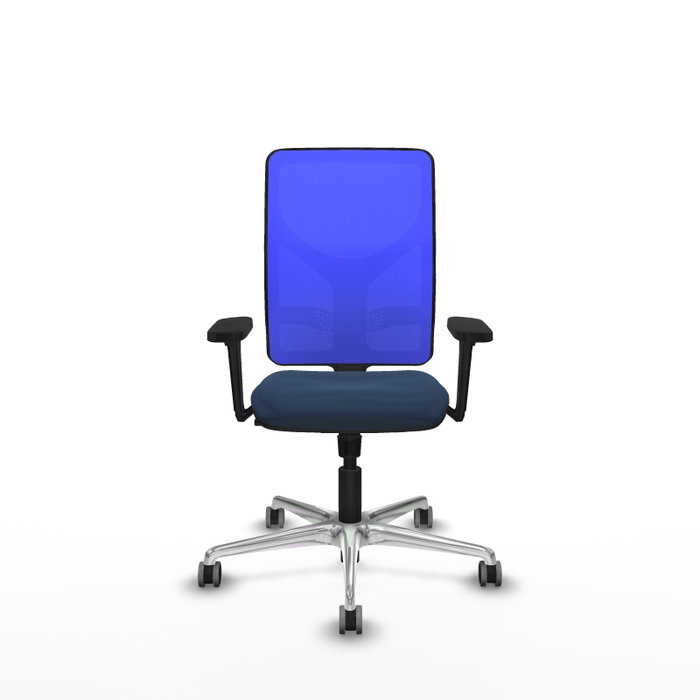PIQUERAS Y CRESPO Silla de oficina Motilla con mecanismo Sincro Azul