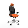 PIQUERAS Y CRESPO Silla de oficina Yunquera Naranja y Negro