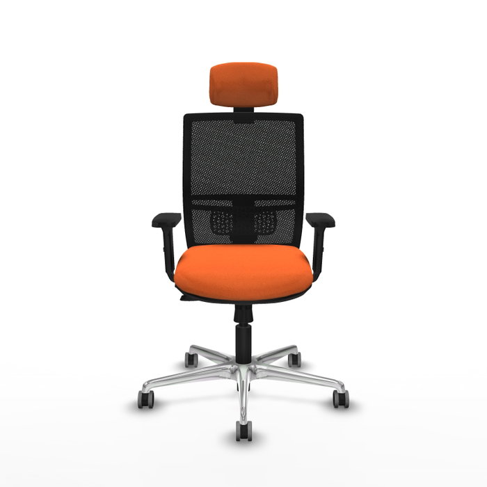 PIQUERAS Y CRESPO Silla de oficina Yunquera Naranja y Negro PIQUERAS Y CRESPO Silla de oficina Yunquera Naranja y Negro