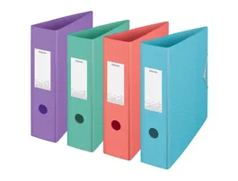 Esselte Archivador de palanca Colour Breeze Polifoam DIN A4 (210 x 297 mm) lomo 82 mm anillas 2/75 mm colores surtidos