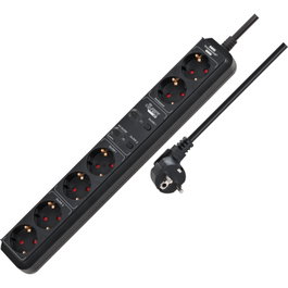 Brennenstuhl Eco-Line WiFi Regleta de 6 tomas, 1,5m