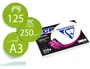 Clairefontaine Papel Fotocopiadora Color DCP Coated Glossy Din A3 250 Gramos Paquete de 125 Hojas