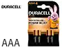Duracell Pila Alcalina Plus AAA Power Boost Blister de 4 ud