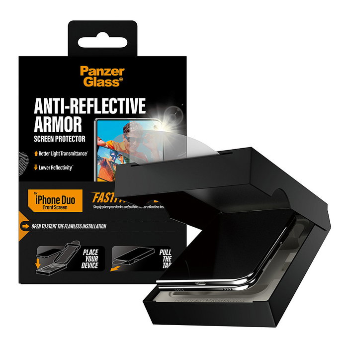 PanzerGlass Protector de Pantalla Anti-reflectante Armor para iPhone Duo