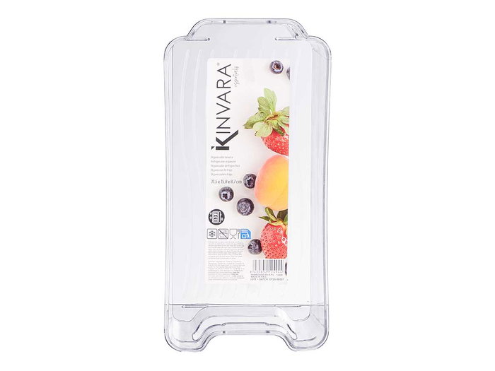 Kinvara Organizador Nevera 31.5 x 15.5 x 9 cm Plástico Transparente (Set de 18)