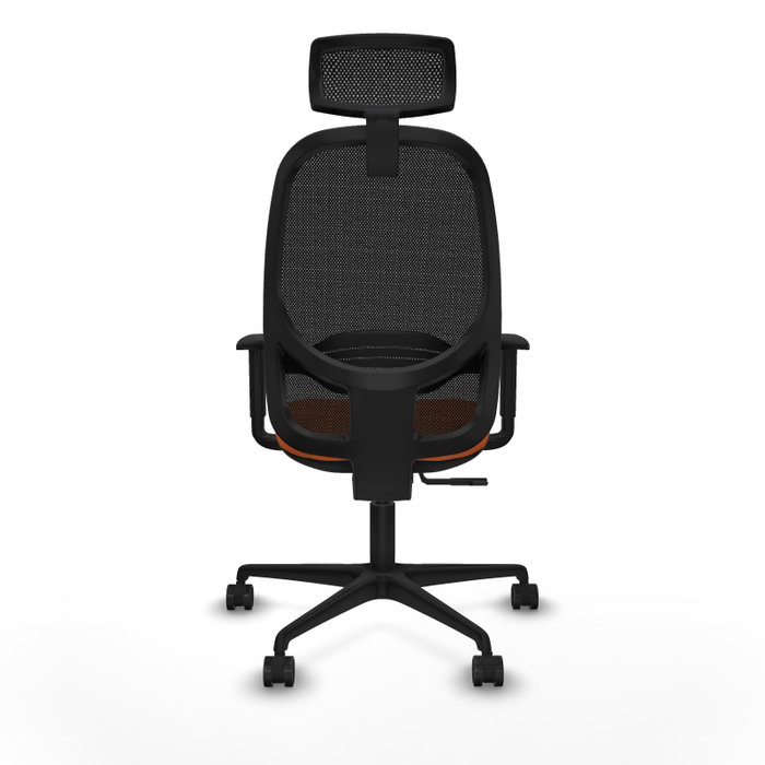 PIQUERAS Y CRESPO Silla de oficina Cilanco con mecanismo Sincro, Naranja y Negro