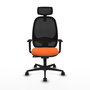 PIQUERAS Y CRESPO Silla de oficina Cilanco con mecanismo Sincro, Naranja y Negro