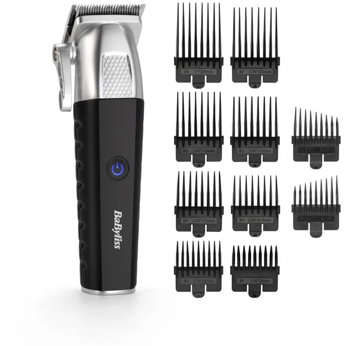 Babyliss Cortapelos P1359E - Batería de litio, 8 peines guía 0,8 a 25 mm, estuche almacenamiento Babyliss Cortapelos P1359E - Batería de litio, 8 peines guía 0,8 a 25 mm, estuche almacenamiento