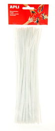 Limpia Pipas Varilla Apli Blanco 30 Cm. Bolsa De 50 (Set de 5)