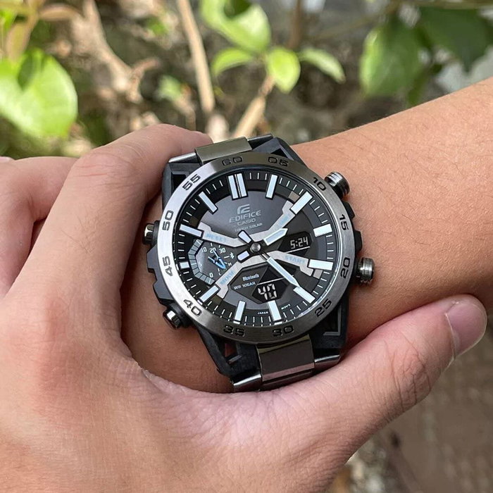 Casio Reloj ECB-2000DC-1AEF, 51 mm, negro