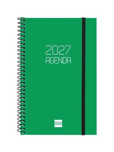 Finocam Agenda Anual 2027 Catalán Espiral Basic Opaque Verde Finocam Agenda Anual 2027 Catalán Espiral Basic Opaque Verde