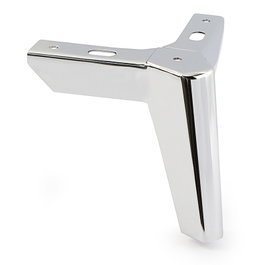 Q&Q Pata Metálica Vector H120 Acabado Cromo para Sofá y Mueble