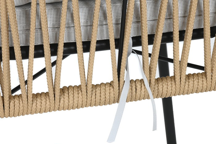 Silla DKD Home Decor Gris Negro 66 x 73 x 66 cm (2 Unidades)