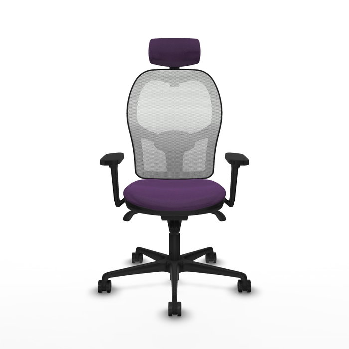 PIQUERAS Y CRESPO Silla de oficina Jorquera con mecanismo Sincro, Morado y Blanco PIQUERAS Y CRESPO Silla de oficina Jorquera con mecanismo Sincro, Morado y Blanco
