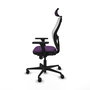 PIQUERAS Y CRESPO Silla de oficina Jorquera con mecanismo Sincro, Morado y Blanco