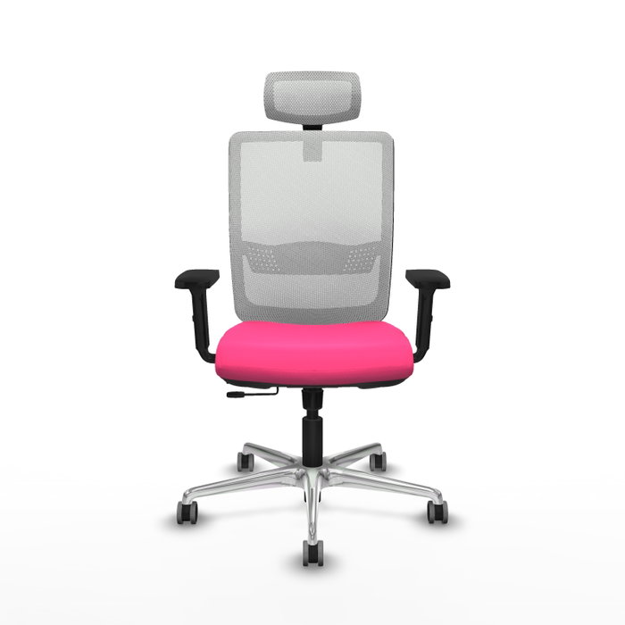 PIQUERAS Y CRESPO Silla de oficina Haches Rosa y Blanco PIQUERAS Y CRESPO Silla de oficina Haches Rosa y Blanco