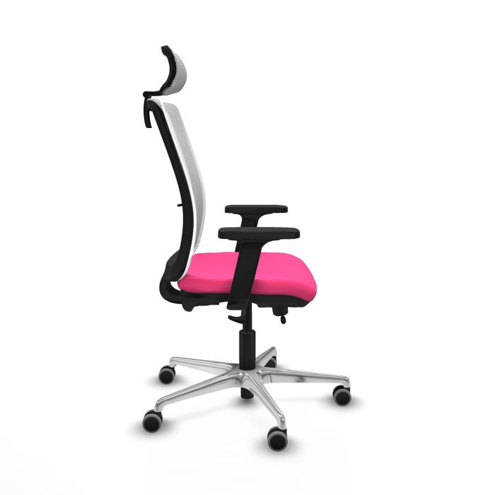 PIQUERAS Y CRESPO Silla de oficina Haches Rosa y Blanco PIQUERAS Y CRESPO Silla de oficina Haches Rosa y Blanco
