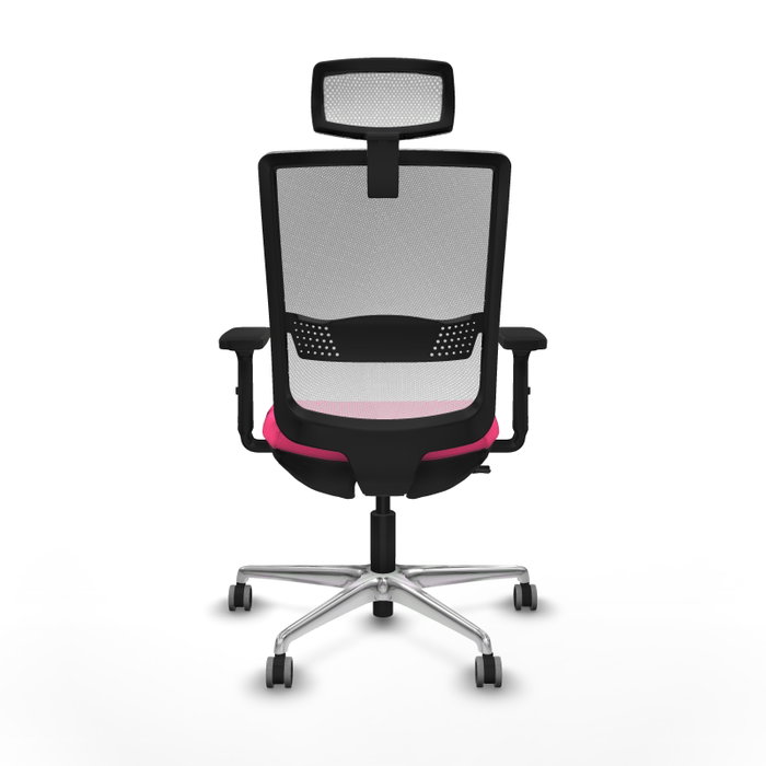 PIQUERAS Y CRESPO Silla de oficina Haches Rosa y Blanco PIQUERAS Y CRESPO Silla de oficina Haches Rosa y Blanco