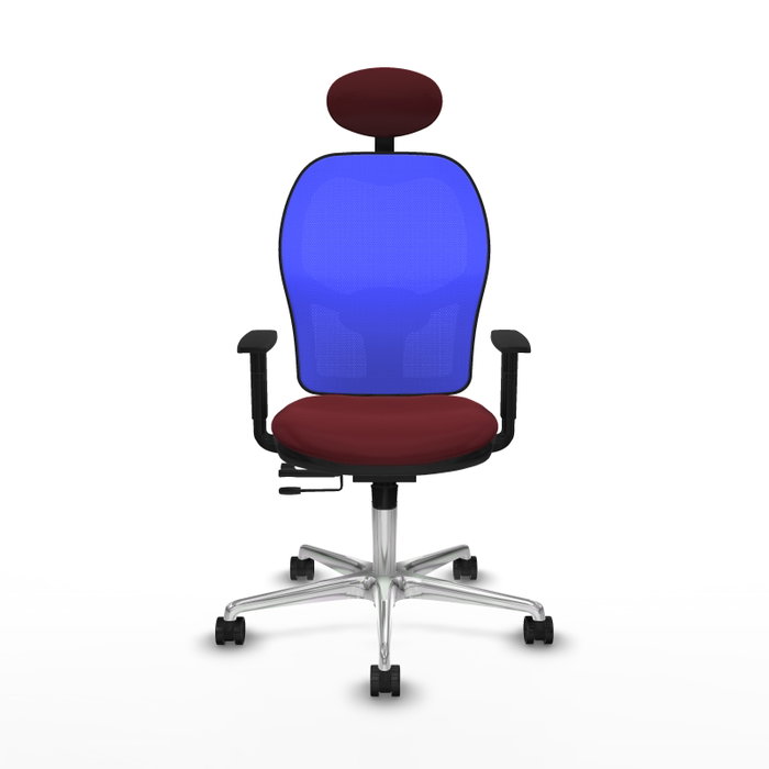 PIQUERAS Y CRESPO Silla de oficina Jorquera Granate y Azul PIQUERAS Y CRESPO Silla de oficina Jorquera Granate y Azul