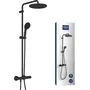 Grohe Vitalio Start System 250 Columna de ducha con mezclador termostático - Ahorro de agua - Negro mate - 266772431
