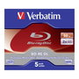 Verbatim BD-RE Blu-Ray 50GB 2x Speed, Pack de 5 unidades