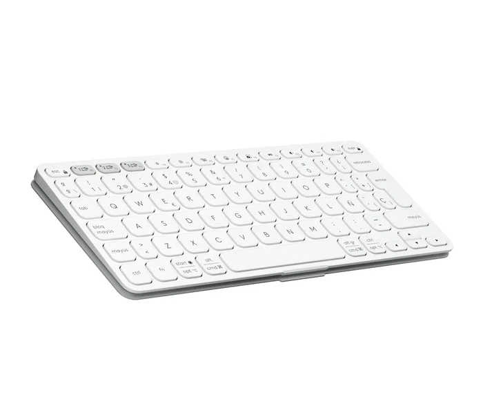 Logitech Keys-To-Go 2 Teclado Ultraportátil Español Blanco/Gris
