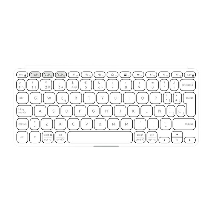 Teclado Logitech 920-012974 Blanco Gris QWERTY