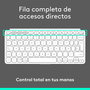 Teclado Logitech 920-012974 Blanco Gris QWERTY