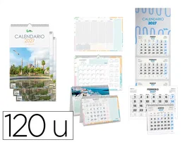 Liderpapel Calendario 2027 Expositor Podio 112 Unidades Diseños Surtidos