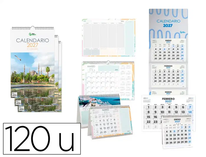 Liderpapel Calendario 2027 Expositor Podio 112 Unidades Diseños Surtidos Liderpapel Calendario 2027 Expositor Podio 112 Unidades Diseños Surtidos
